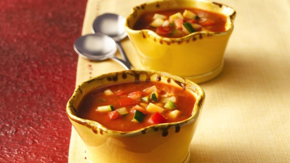 Healthy Spicy Gazpacho All In Good Measure