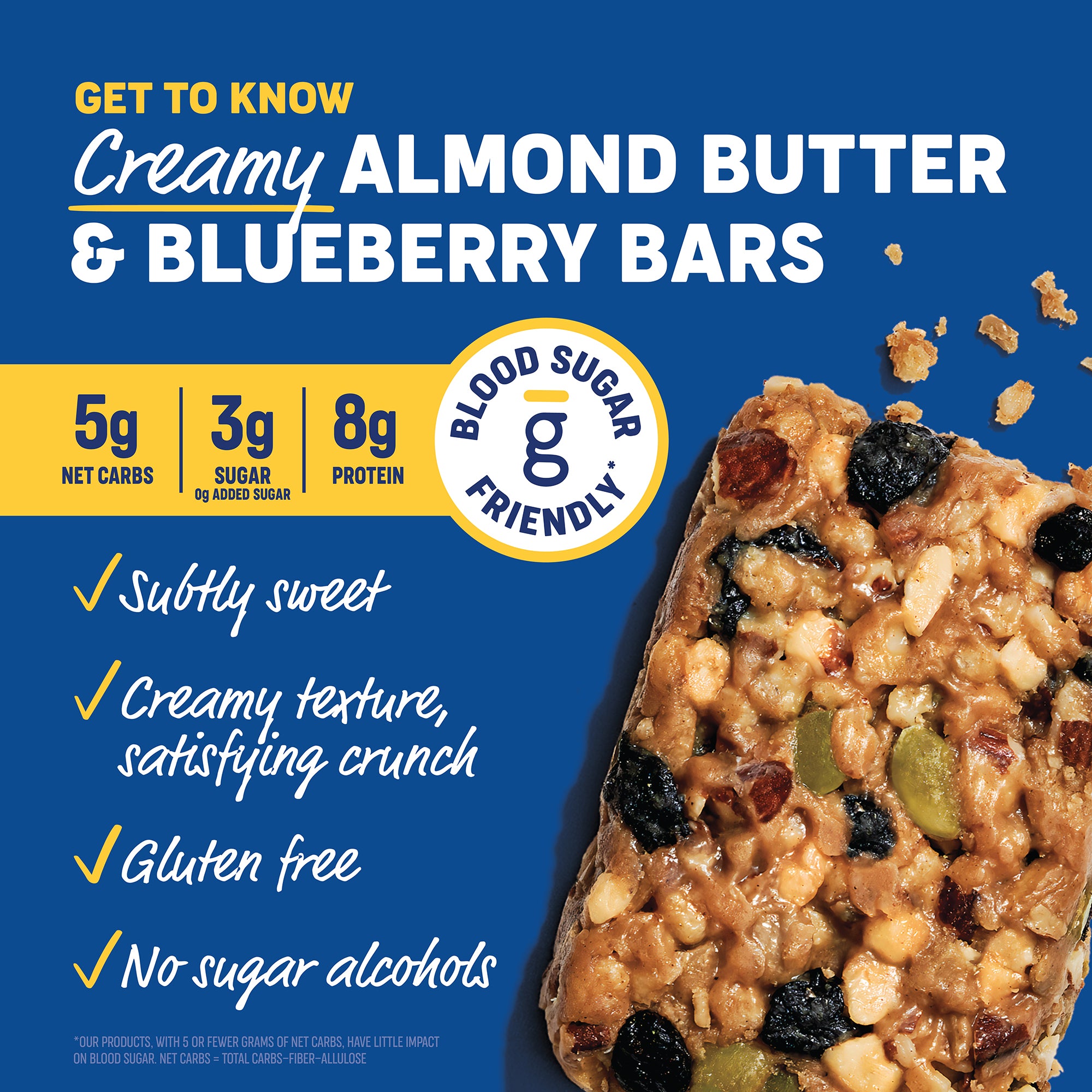 Thumnbail 3 of 6, description: Almond Butter & Blueberry