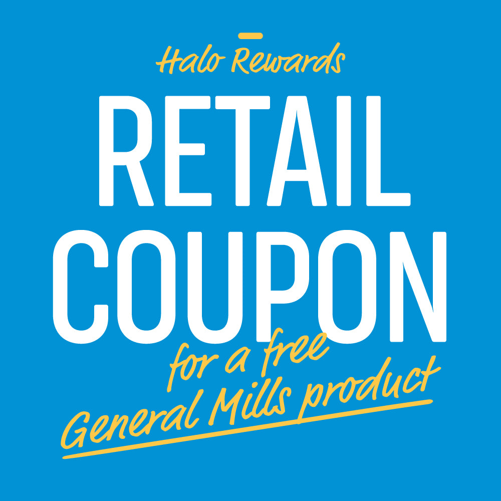 Halo Rewards Retail Coupon for Free General Mills Product (up to $9 off)