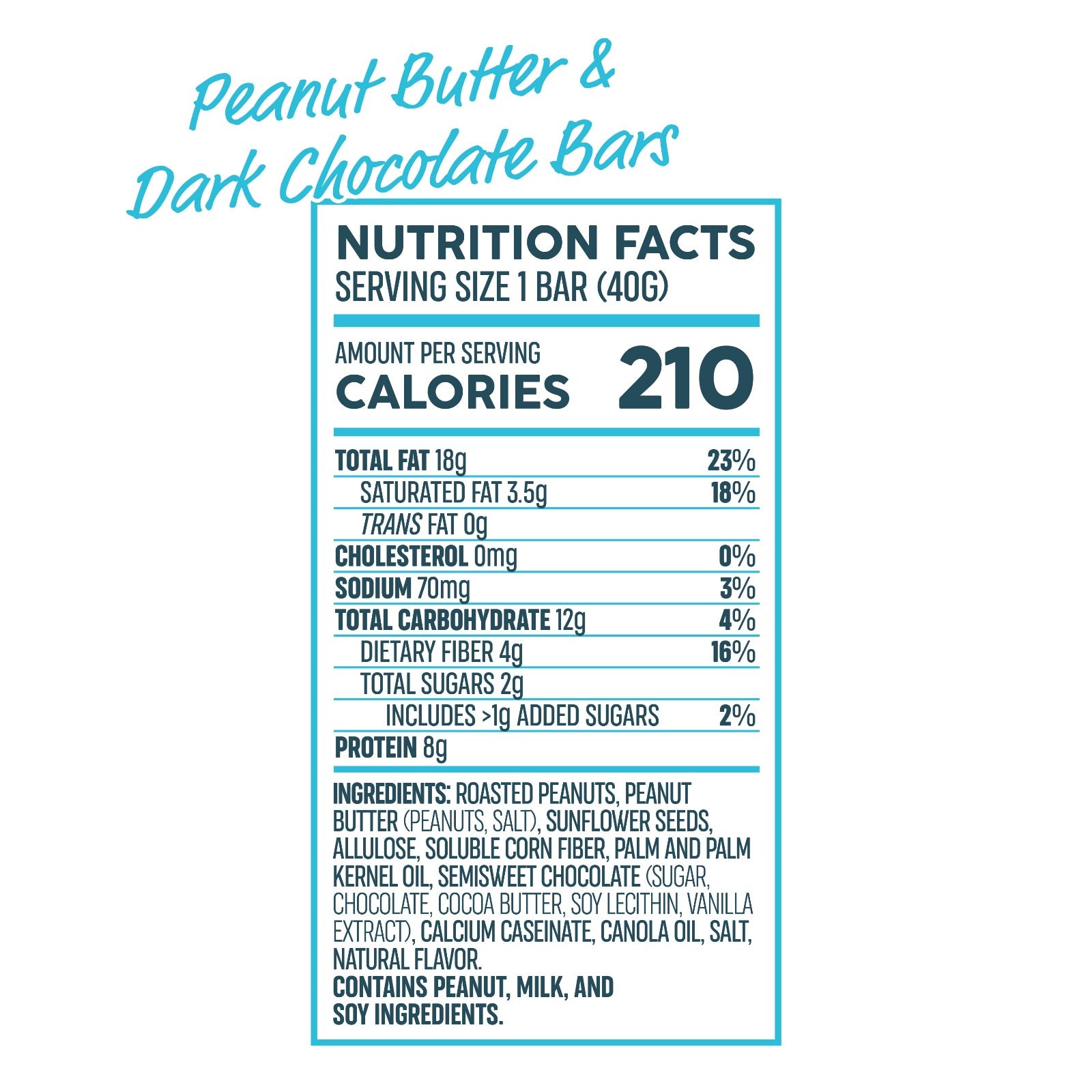 Peanut Butter and Dark Chocolate Bars - Good Measure™